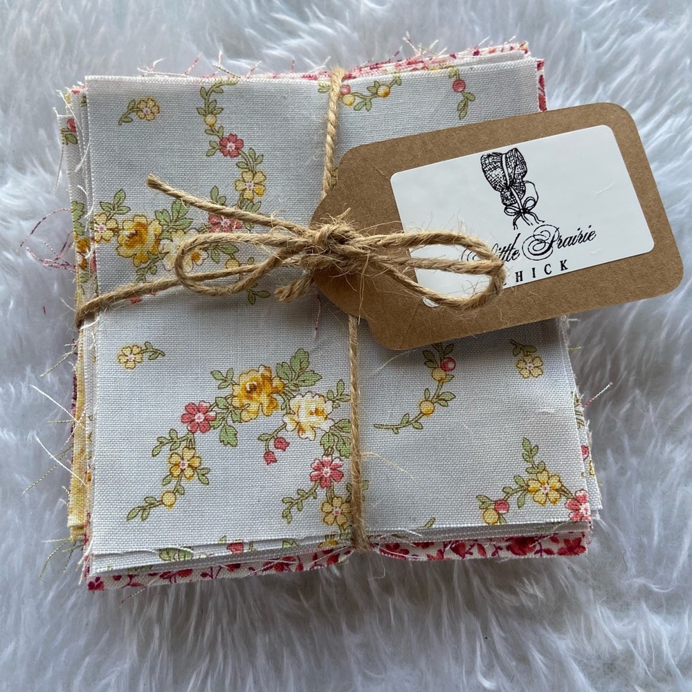 Floral Mini Charm Pack – 4” x 4” Squares,